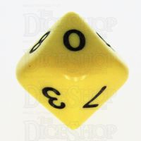 Koplow Opaque Yellow & Black D10 Dice