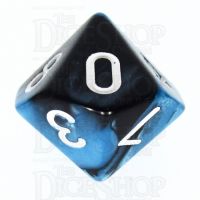 TDSO Duel Black & Blue D10 Dice