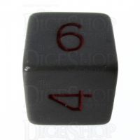 Role 4 Initiative Opaque Grey & Red D6 Dice