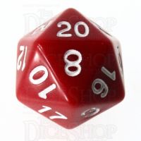 Role 4 Initiative Opaque Red & White D20 Dice
