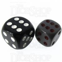 Role 4 Initiative Opaque Grey & Red 14mm D6 Spot Dice