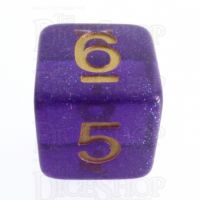 TDSO Iridescent Glitter Purple D6 Dice