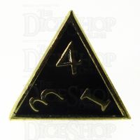 TDSO Metal Script Gold & Black Dice - *TDSO Metal Script Dice - Metal ...