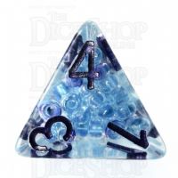 TDSO Sprinkles Beads Blue D4 Dice