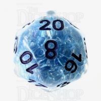 TDSO Sprinkles Beads Blue D20 Dice