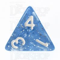 TDSO Glitter Blue D4 Dice
