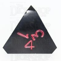 GameScience Opaque Coal Black & Red Ink D4 Dice