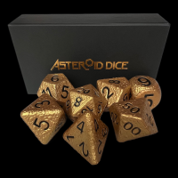 Asteroid Squishy Giant Foam 7 Dice Polyset - Gold