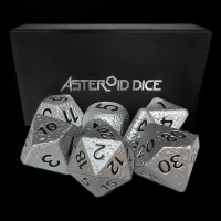 Asteroid Squishy Giant Foam 7 Dice Polyset - Silver