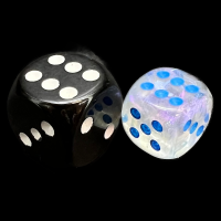 Chessex Borealis Icicle &amp; Light Blue Luminary 12mm Spot Dice