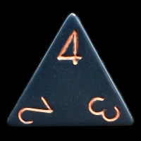 Chessex Opaque Dusty Blue & Gold D4 Dice