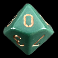 Chessex Opaque Dusty Green & Copper D10 Dice