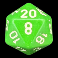 Chessex Opaque Green & White D20 Dice