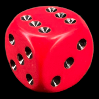 Chessex Opaque Red & Black 16mm D6 Spot Dice