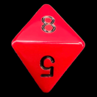 Chessex Opaque Red & Black D8 Dice