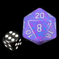 Chessex Speckled Silver Tetra JUMBO 34mm D20 Dice