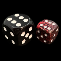 Chessex Speckled Silver Volcano 12mm D6 Spot Dice