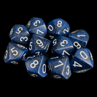 Chessex Speckled Stealth 10 x D10 Dice Set