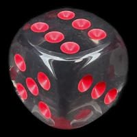 Chessex Translucent Smoke & Red 16mm D6 Spot Dice