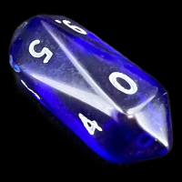 Crystal Caste Gem Blue D10 Dice