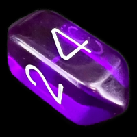 Crystal Caste Gem Purple D4 Dice