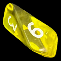 Crystal Caste Gem Yellow D6 Dice