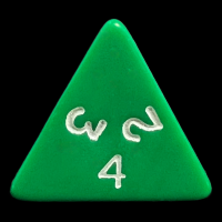 D&G Opaque Green D4 Dice