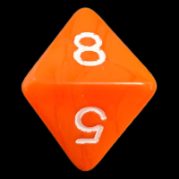 D&G Opaque Orange D8 Dice