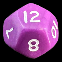 D&G Opaque Purple D12 Dice