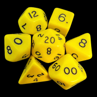 D&G Opaque Yellow 7 Dice Polyset