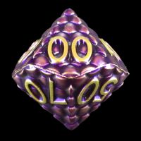 TDSO Metal Purple Dragon Scale Percentile Dice