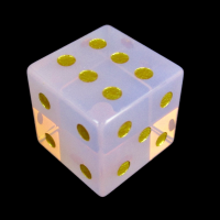 TDSO Gemstone Opalite Pink & Gold D6 Spot Dice TEST PRODUCTION