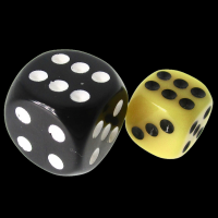 TDSO Opaque Yellow 12mm D6 Spot Dice