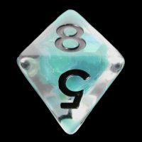 TDSO Teal Dragon Scale & Black D8 Dice