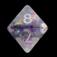 TDSO Confetti Butterfly Light Purple D8 Dice - DISCONTINUED