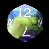 TDSO Quartet Blue Green Purple & Yellow D12 Dice - Discontinued