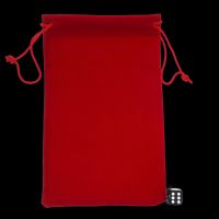 HALF PRICE TDSO Large Crimson Red Soft Touch Dice Bag