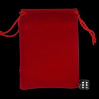 HALF PRICE TDSO Small Crimson Red Soft Touch Dice Bag
