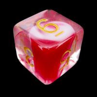 TDSO Cyclone Red & White D6 Dice