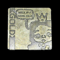 Pixel Art Legendary Metal Gold Coin