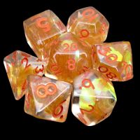 TDSO Gold Dragon Scale 7 Dice Polyset