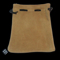 Koplow Large Suede Leather Dice Bag 