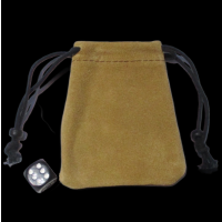 Koplow Small Suede Leather Dice Bag 