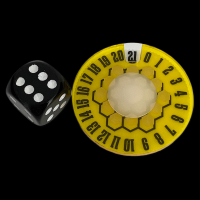 LITKO Universal Life Counter Game Dial 0-21 Transparent Yellow