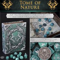 Tome of Nature (Druid) - 10 Dice Set / Coin / Dice Tray