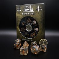 Dice Tomes Paladin 7 Dice Polyset + Coin 