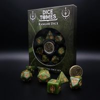 Dice Tomes Ranger 7 Dice Polyset + Coin 