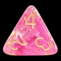 Role 4 Initiative Diffusion Rose Gold D4 Dice - DISCONTINUED