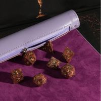 TDSO Lilac Faux Leather Dice Roll and Playmat