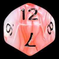 TDSO Duel Pearl Red & White With Black D12 Dice
